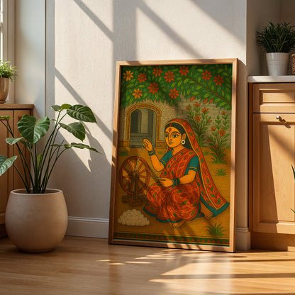 Heritage Indian Painting in a Lifestyle Setting