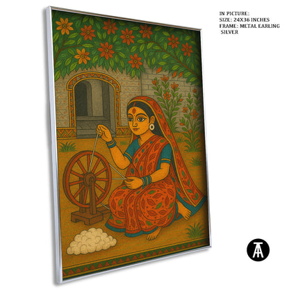 Artwork in Metal Earling Silver Frame