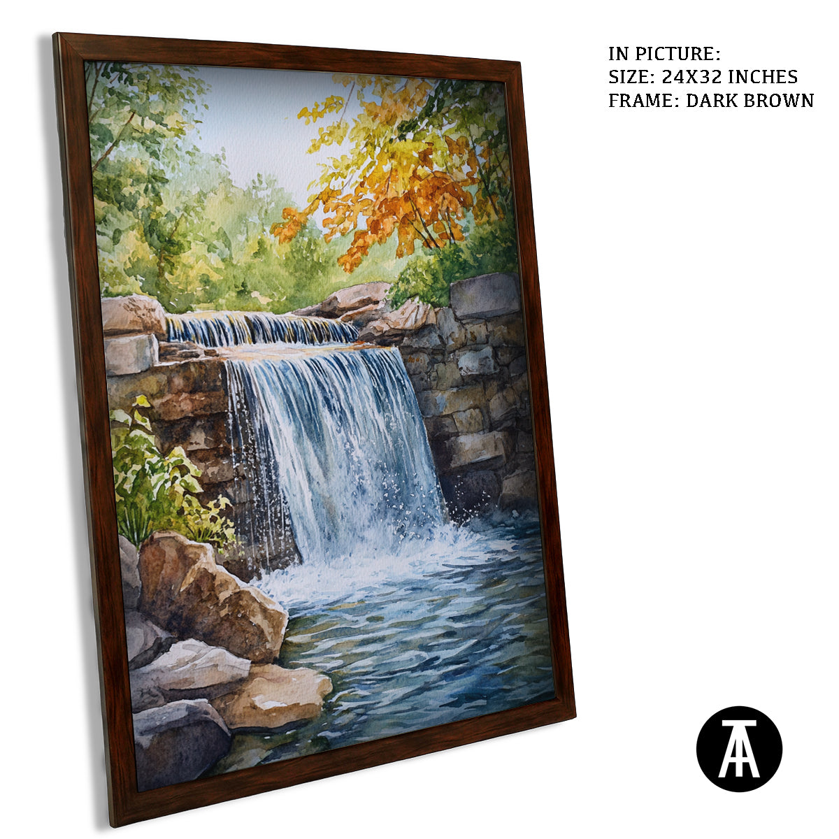 Artwork in Metal Champagne Gold Frame