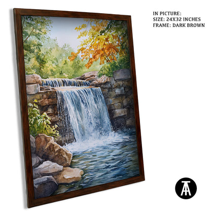 Artwork in Metal Champagne Gold Frame