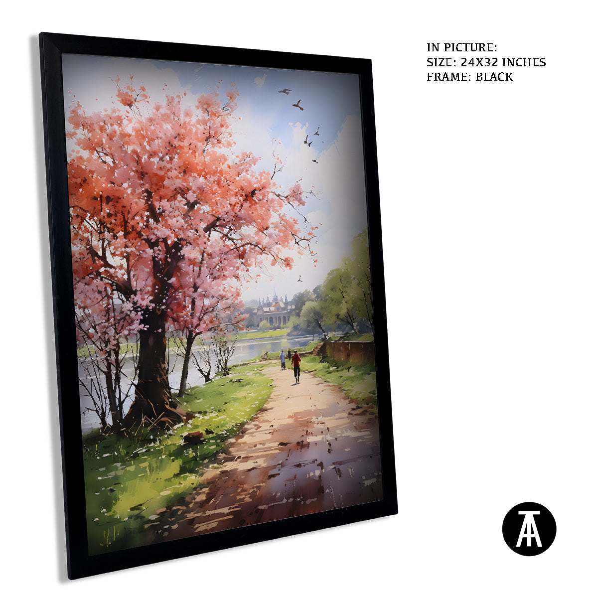 Sample Artwork in Black Frame