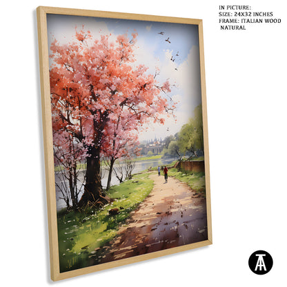 Sample Artwork in Italian Wood Framing Natural