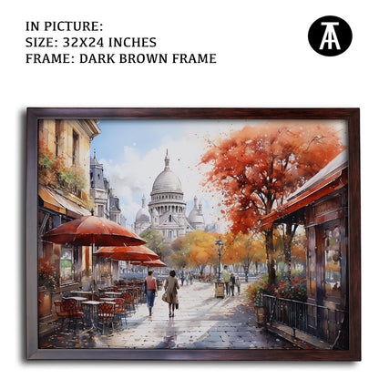 Artwork in Metal Champagne Gold Frame
