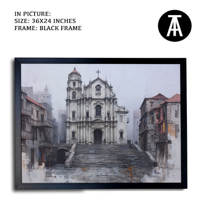 Artwork in Metal Champagne Gold Frame
