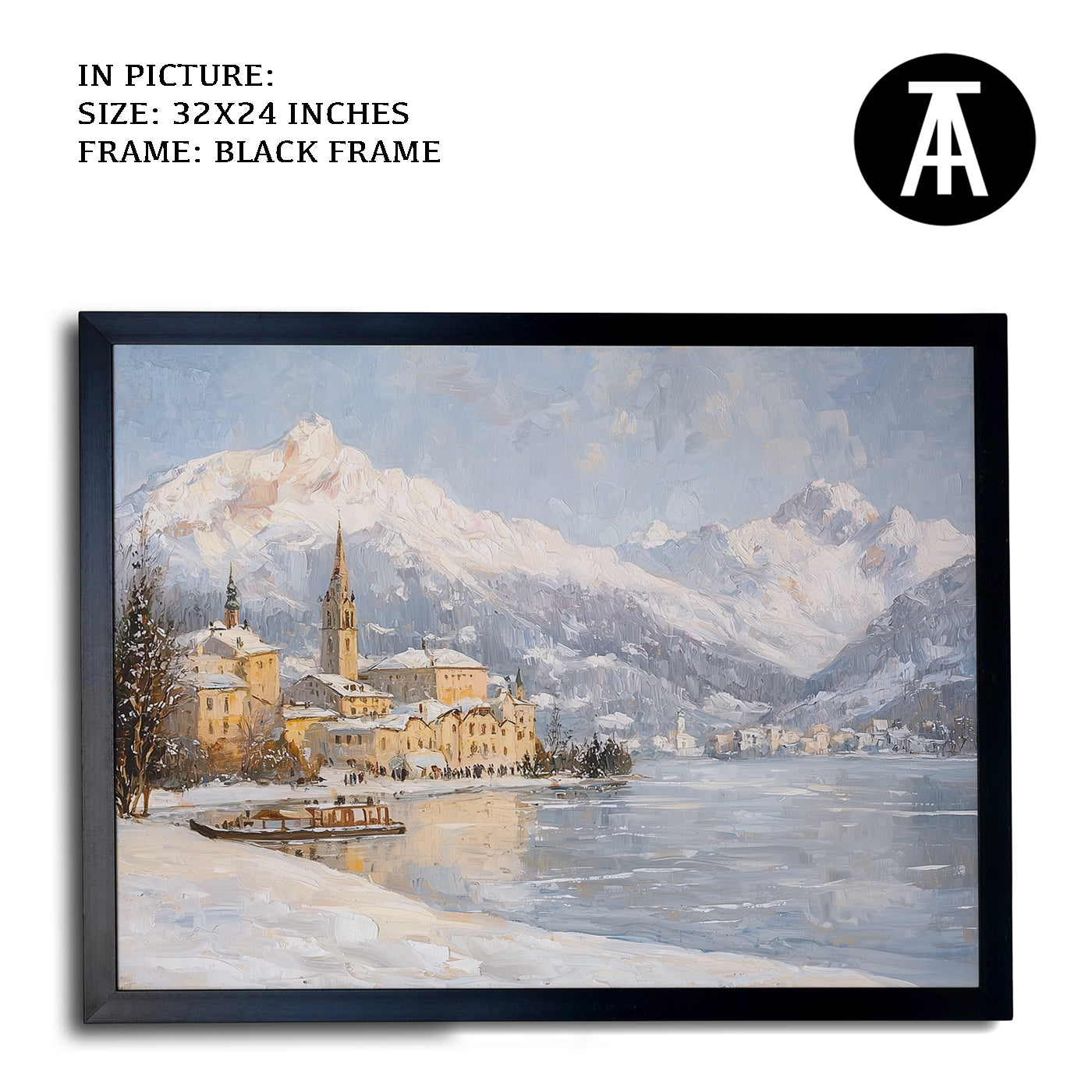 Artwork in Metal Earling Silver Frame