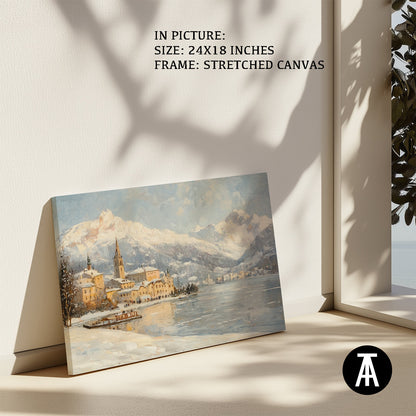 Artwork in Natural Wood Frame