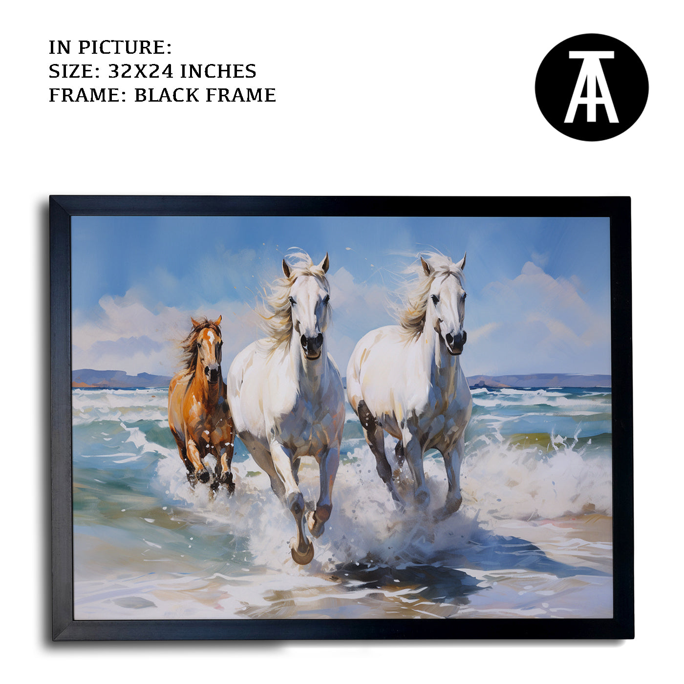 Artwork in Metal Earling Silver Frame