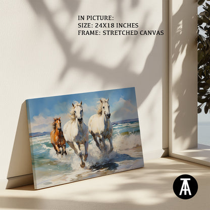 Artwork in Natural Wood Frame