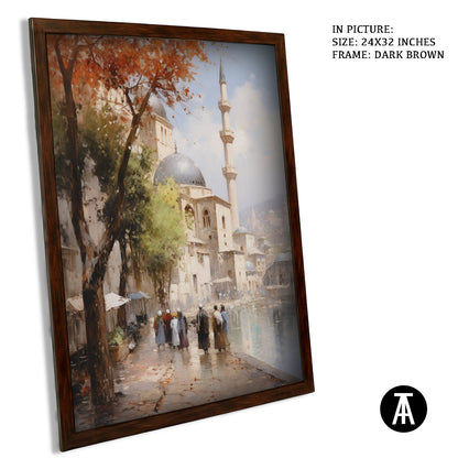 Artwork in Metal Champagne Gold Frame