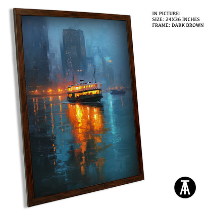 Artwork in Metal Champagne Gold Frame