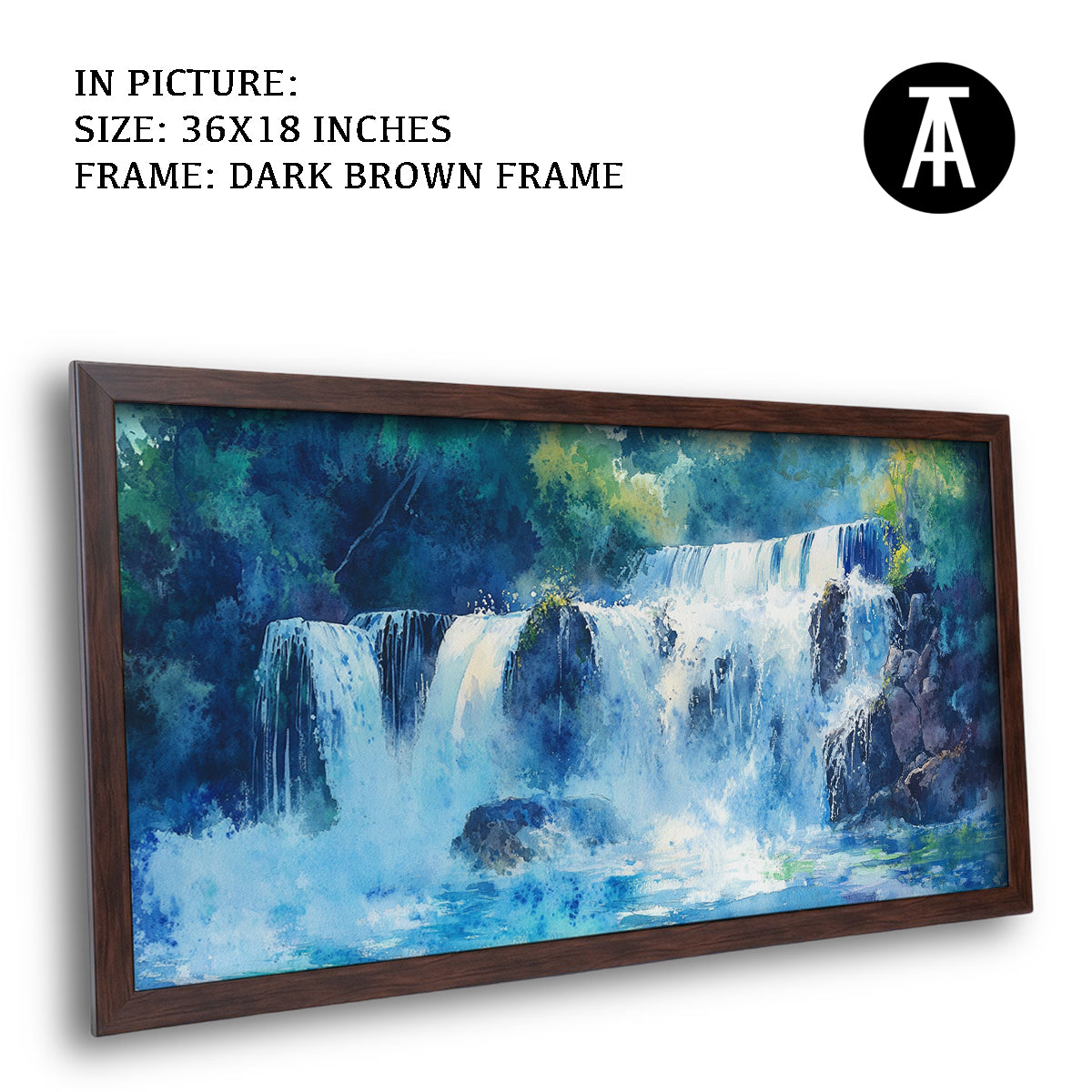 Artwork in Metal Champagne Gold Frame