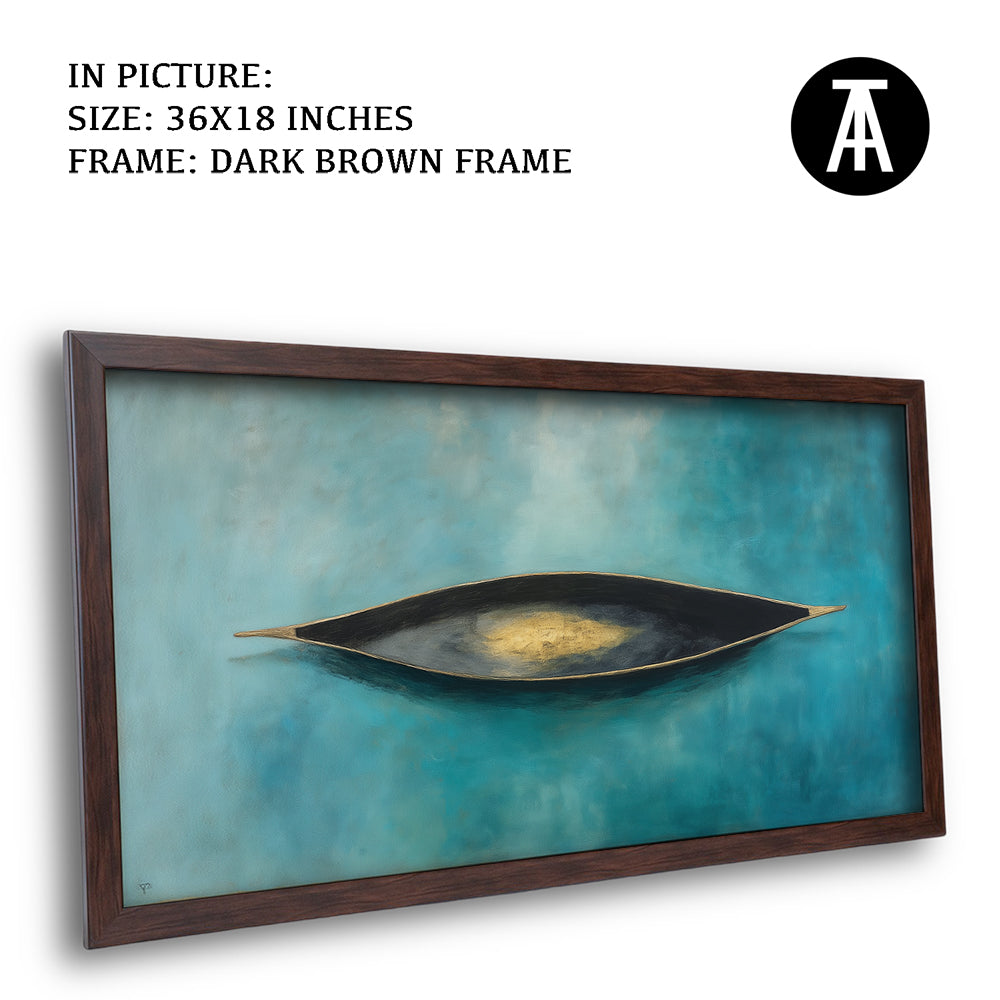 Artwork in Dark Brown Frame