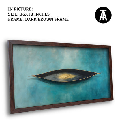 Artwork in Dark Brown Frame