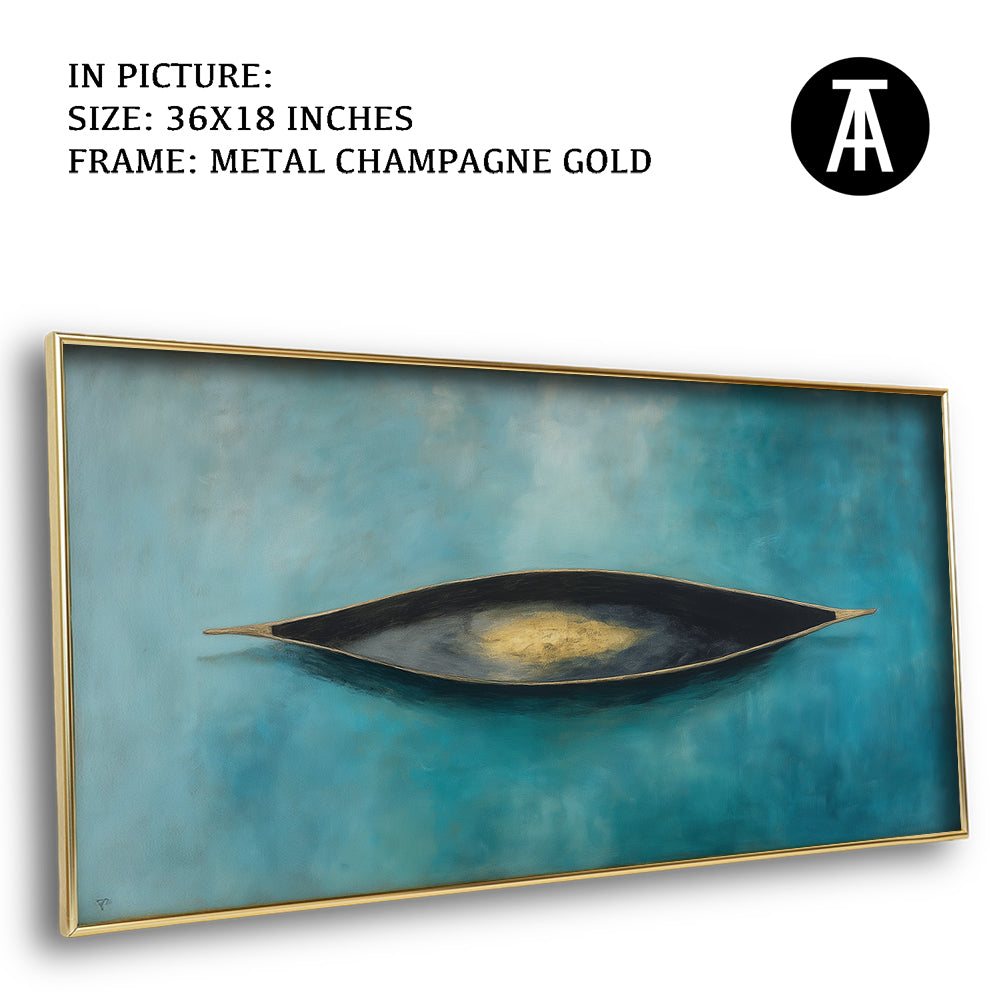 Artwork in Metal Champagne Gold Frame