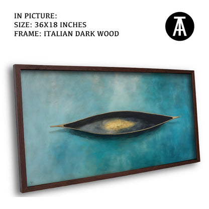 Artwork in Dark Wood Frame