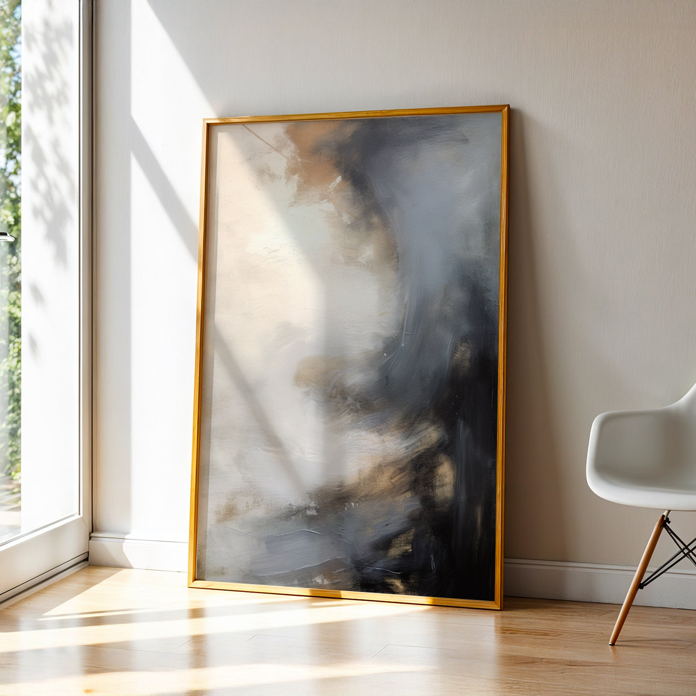 Abstract Painting in a Lifestyle Setting