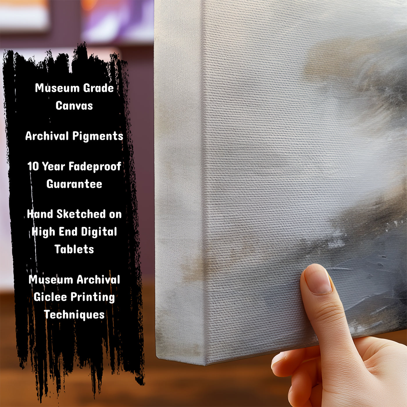 Information about Abstract Canvas Art Print