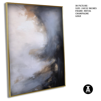Artwork in Light Brown Frame