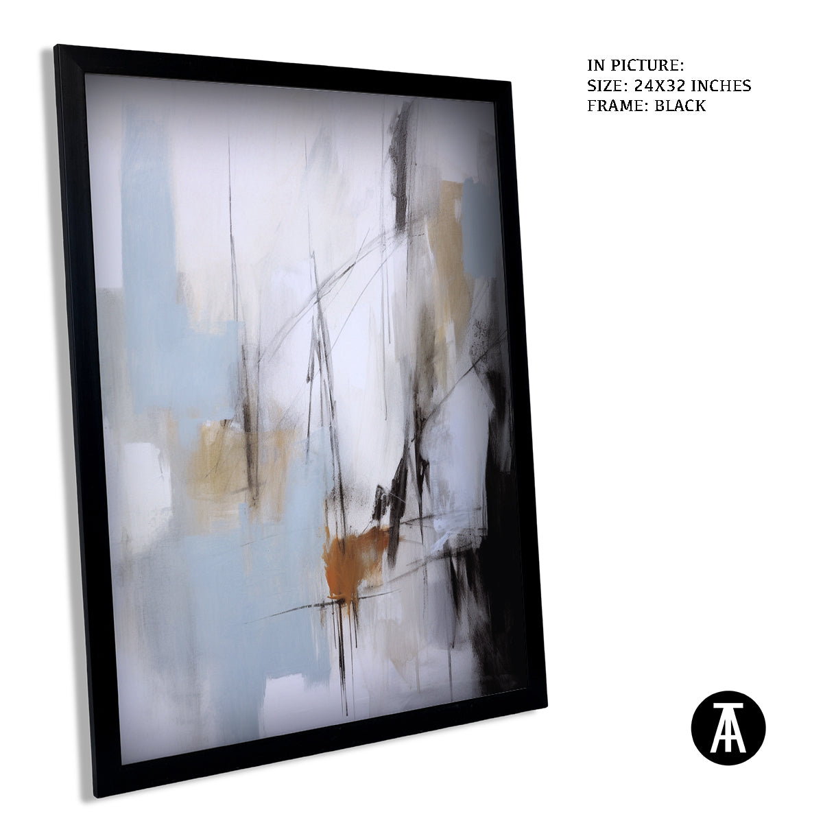 Sample Artwork in Black Frame