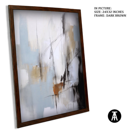 Sample Artwork in Dark Brown Frame