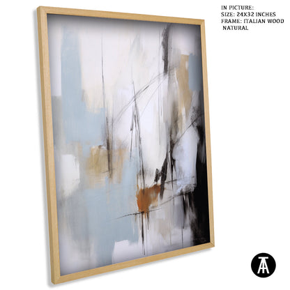 Sample Artwork in Italian Wood Framing Natural