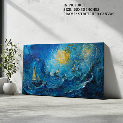 Artwork in Natural Wood Frame