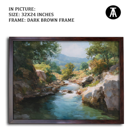 Artwork in Metal Champagne Gold Frame