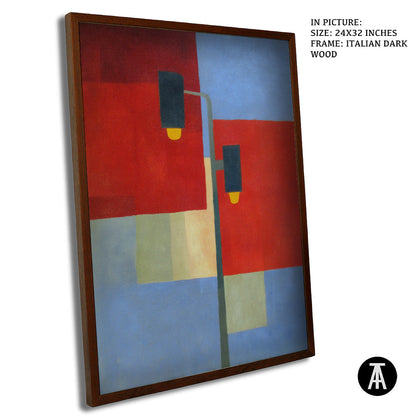 Artwork in Dark Wood Frame