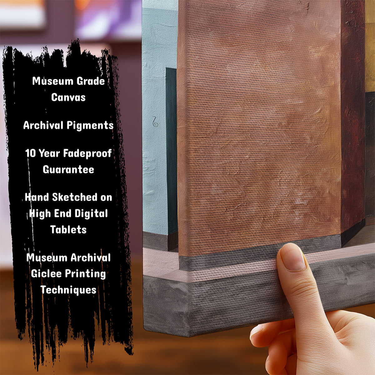 Information about Abstract Canvas Art Print