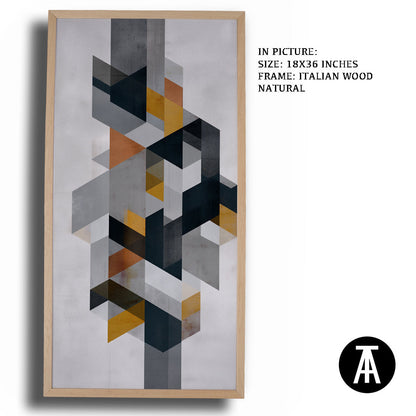 Artwork in Natural Wood Frame