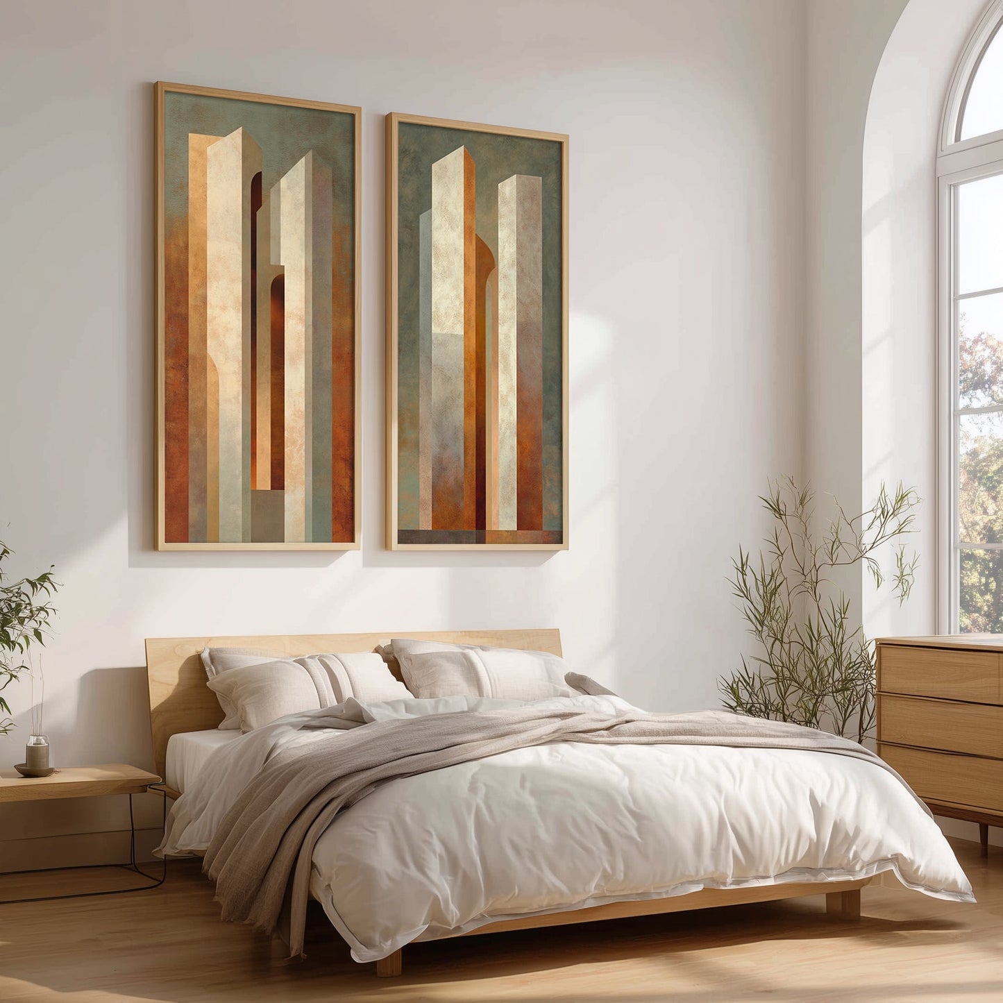 Abstract Artwork Set in a Lifestyle Setting