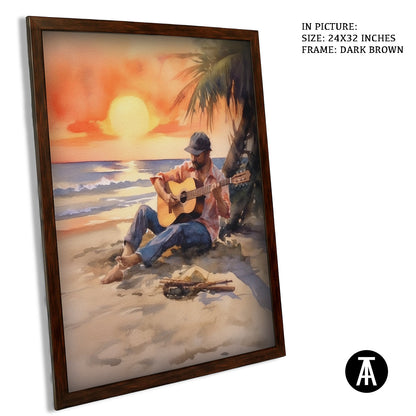 Artwork in Metal Champagne Gold Frame