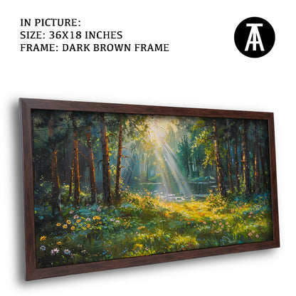 Artwork in Metal Champagne Gold Frame