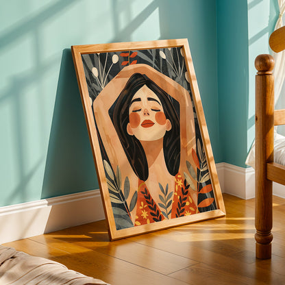 Praha Bohemian Artwork in a Lifestyle Setting