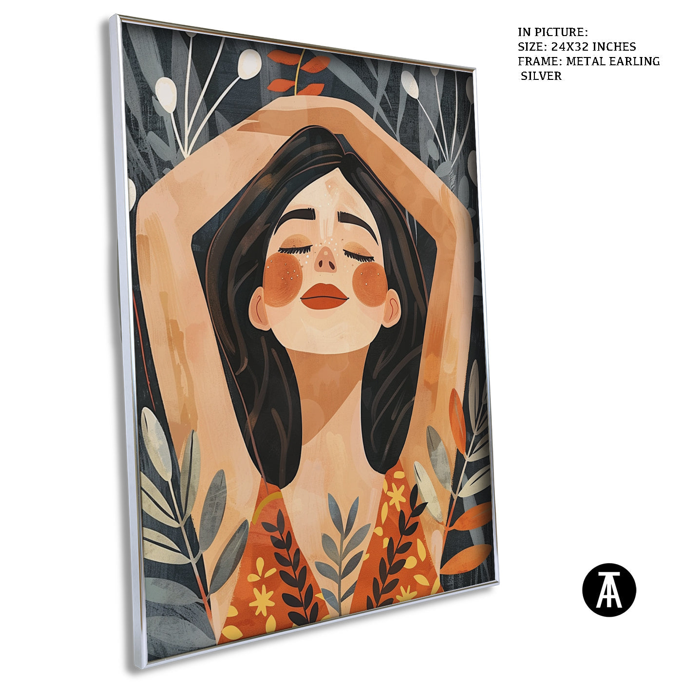 Artwork in Metal Earling Silver Frame