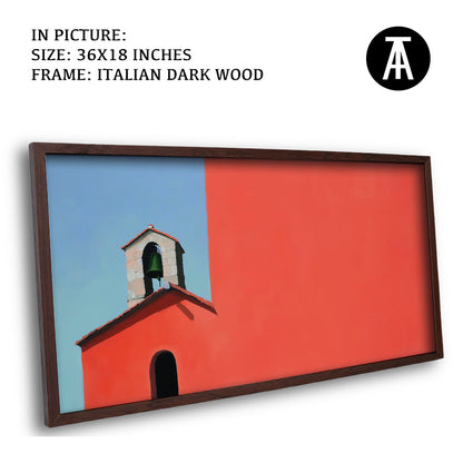 Artwork in Dark Wood Frame
