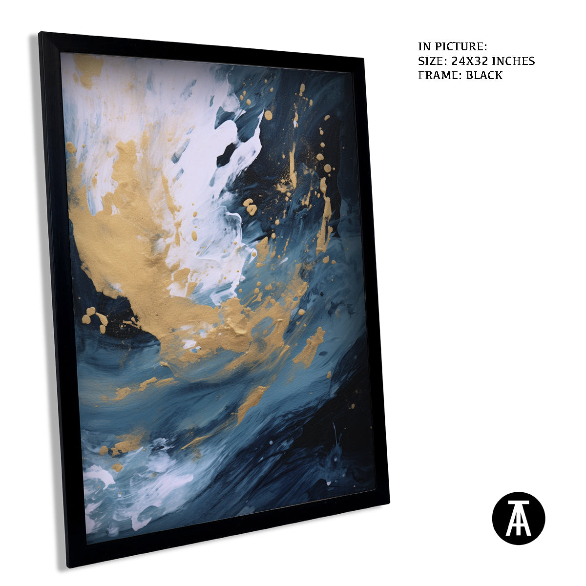 Sample Artwork in Black Frame