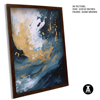 Sample Artwork in Dark Brown Frame