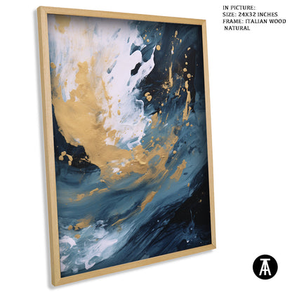 Sample Artwork in Italian Wood Framing Natural