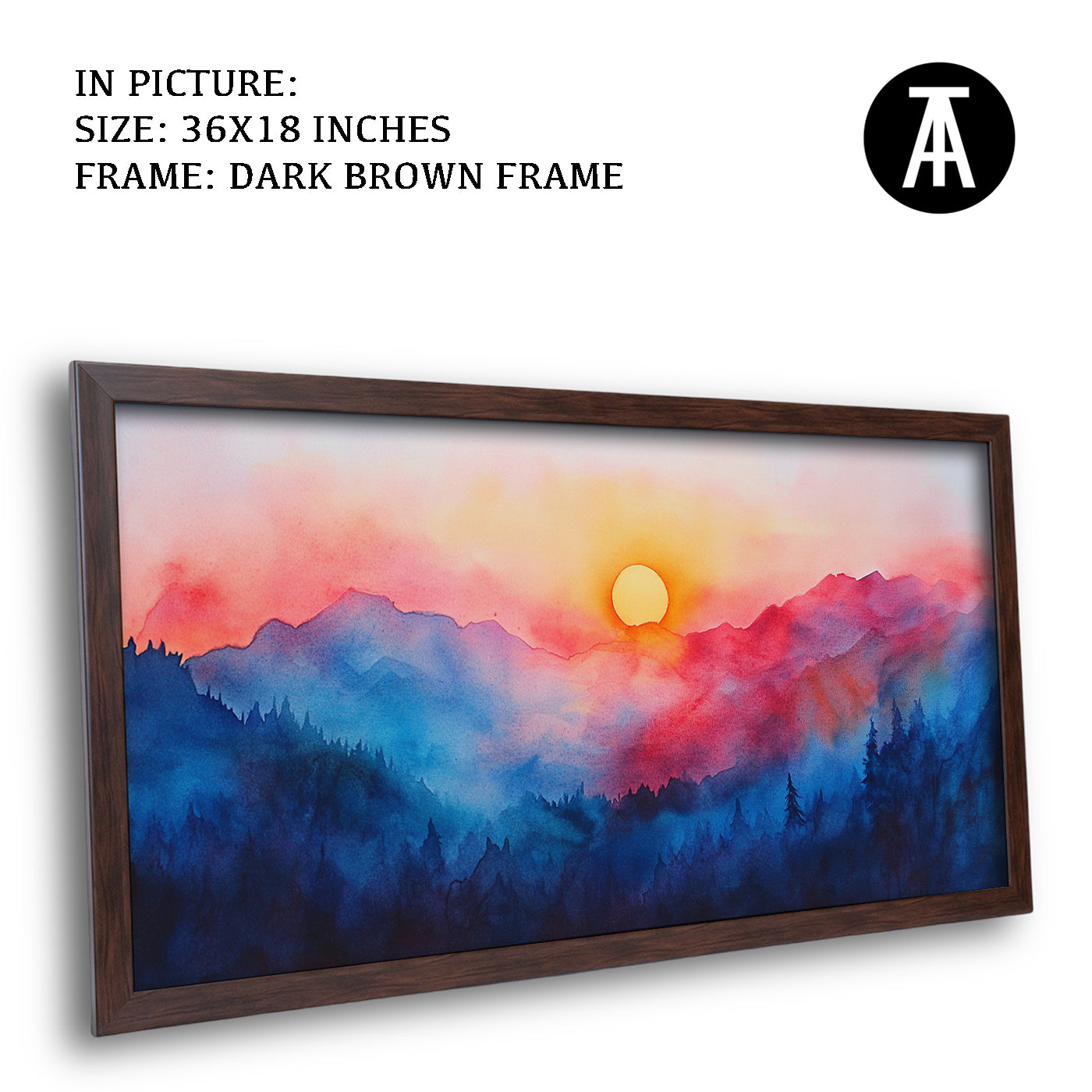 Artwork in Metal Champagne Gold Frame