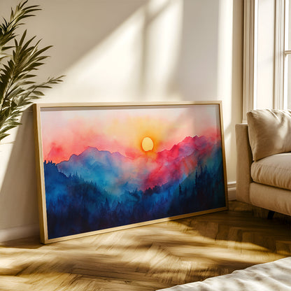 Modern Art Painting in a Lifestyle Setting