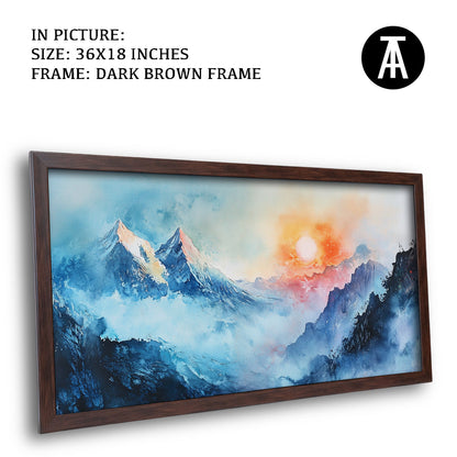 Artwork in Metal Champagne Gold Frame