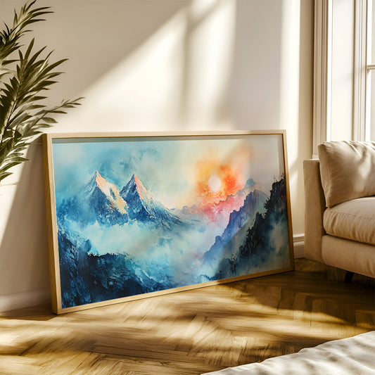 Modern Art Painting in a Lifestyle Setting