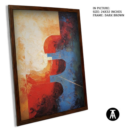 Artwork in Metal Champagne Gold Frame