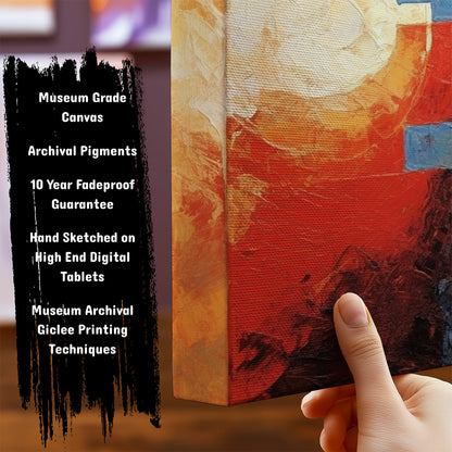 Information about Abstract Canvas Art Print