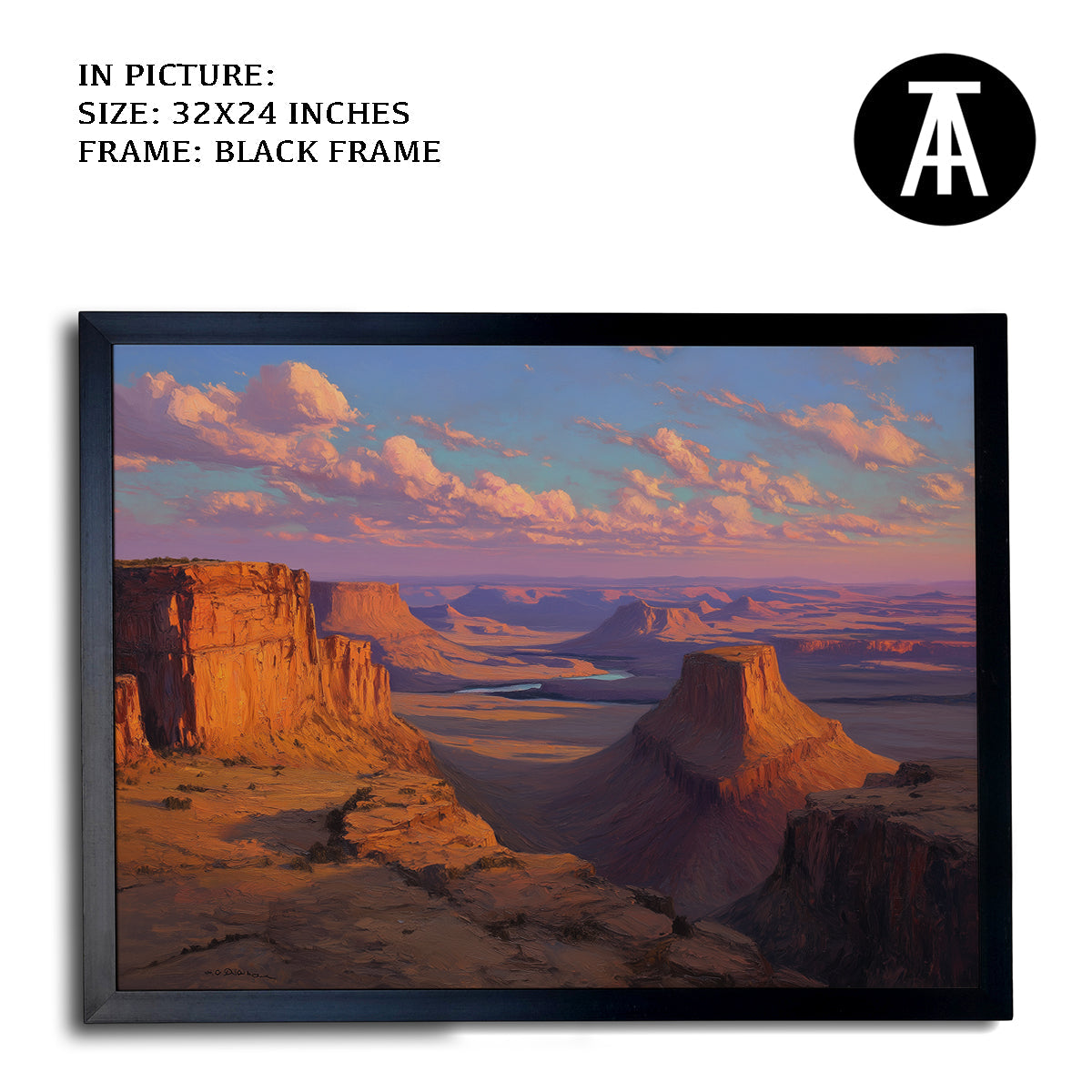 Artwork in Metal Earling Silver Frame