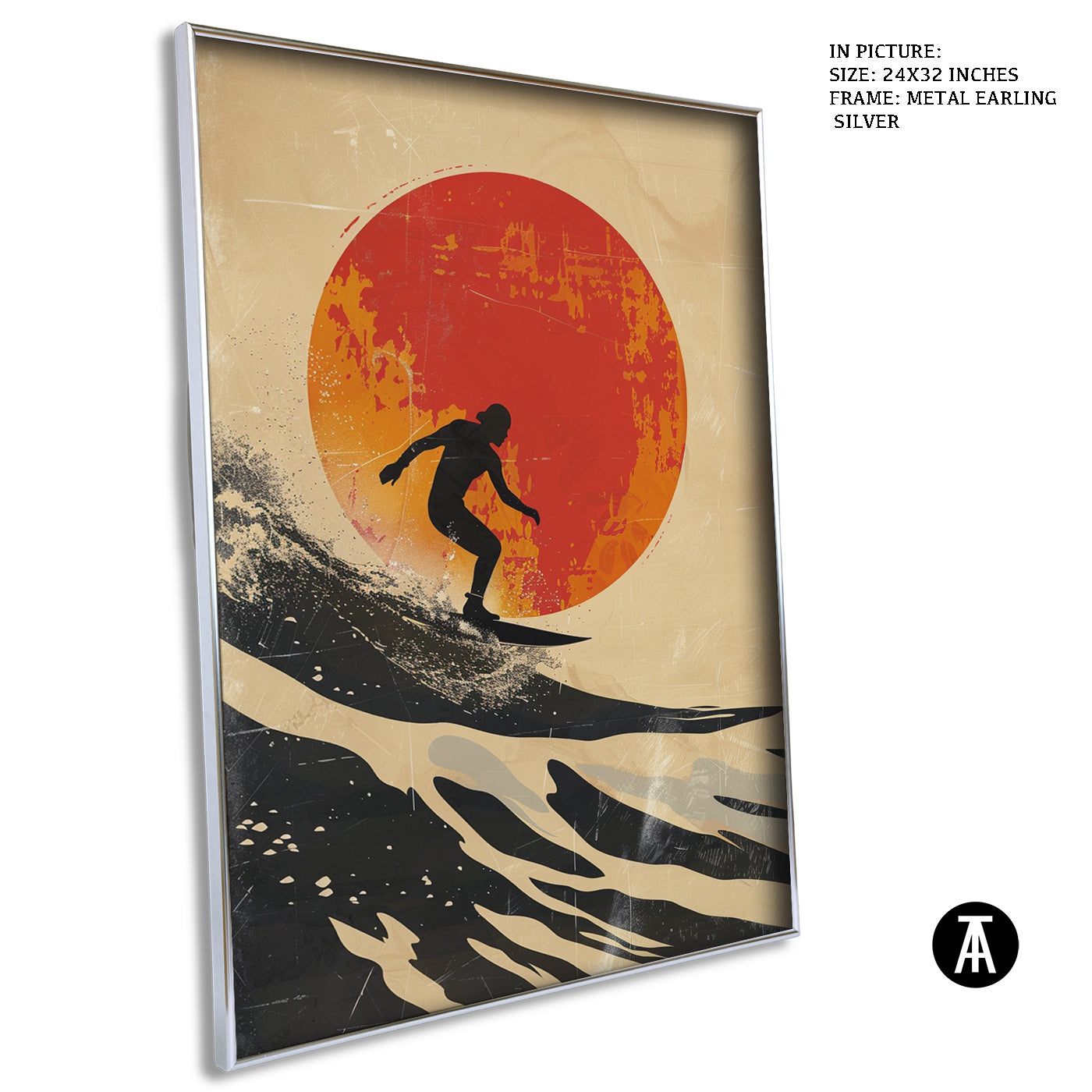 Artwork in Metal Earling Silver Frame