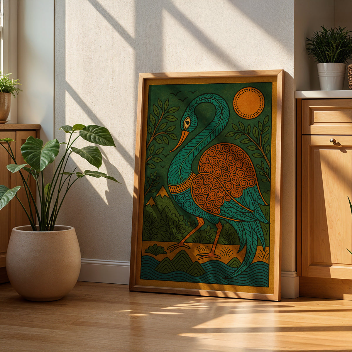 Heritage Indian Painting in a Lifestyle Setting