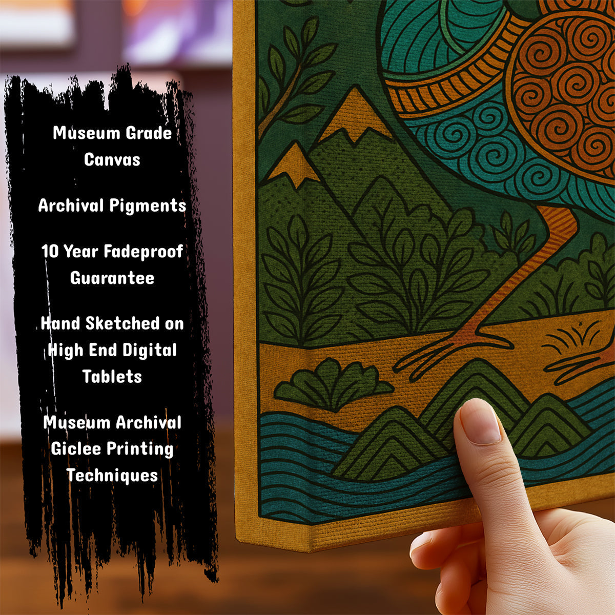 Information about Indian Art Canvas Art Print