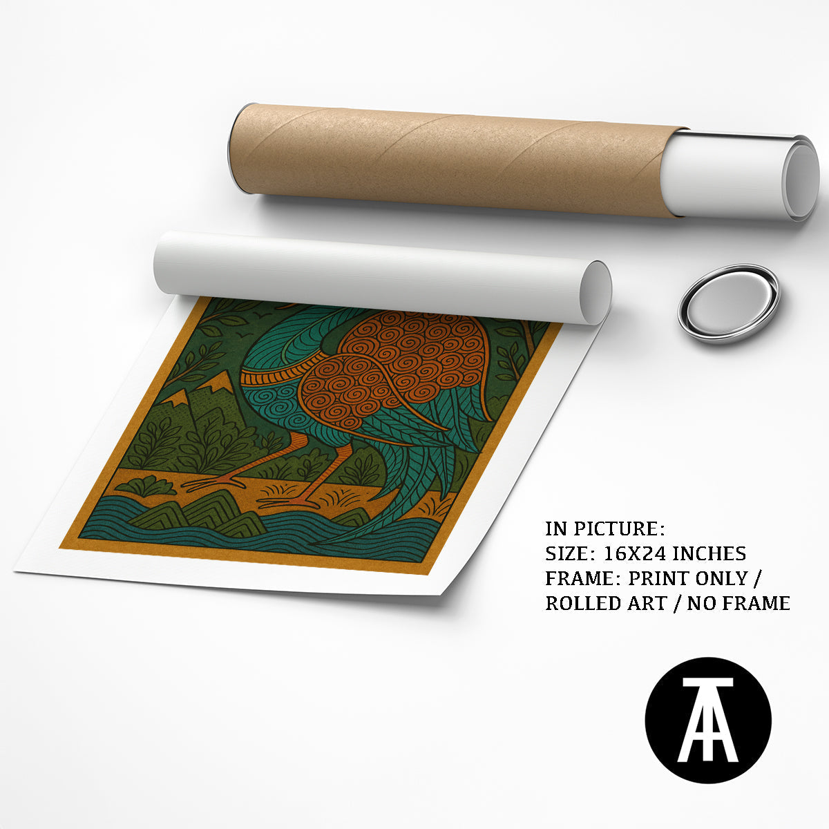 Artwork as Print Only / Rolled Art